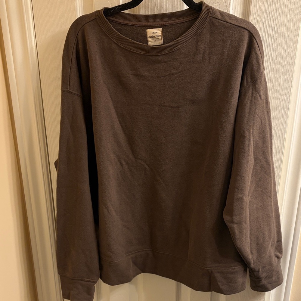 Ardene Chocolate Brown Crewneck Top